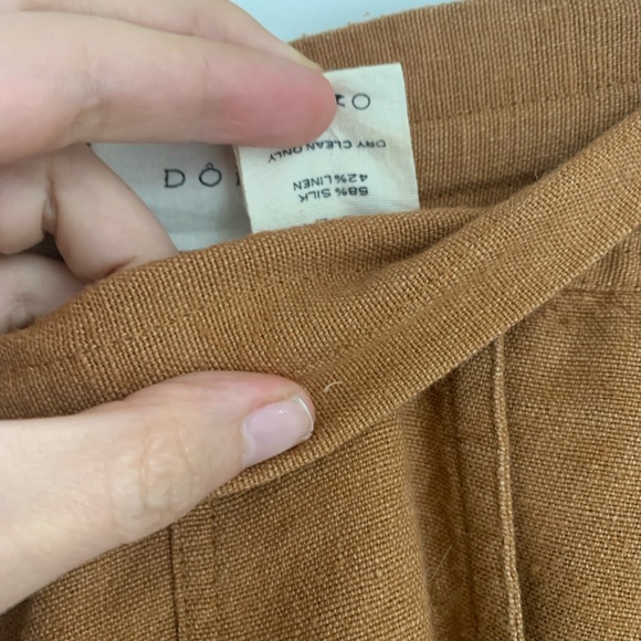 Doen Riviera Silk and Linen High waisted Pants Size 26 - Picture 6 of 9